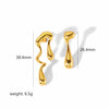 Wholesale Stainless Steel Geometric Irregular Earrings For Women With Electroplating Treatment