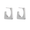 Wholesale Stainless Steel Geometric Irregular Electroplated Women's Earrings