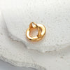 Wholesale Stainless Steel Geometric Irregular Hollow Design Ring For Women With Electroplating Treatment