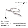Wholesale Stainless Steel Geometric Irregular Opening Ring Electroplated Hand Jewelry