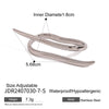 Wholesale Stainless Steel Geometric Irregular Opening Ring With Electroplating Simple Design For Women