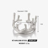 Wholesale Stainless Steel Geometric Irregular Shaped Hip Hop Ring 18K Gold Plated