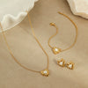 Wholesale Stainless Steel Geometric Lava Love Necklace For Women Electroplated Fashion Style