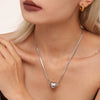 Wholesale 316L Stainless Steel Geometric Light Luxury Detachable Pendant Clavicle Necklace For Women With Electroplating