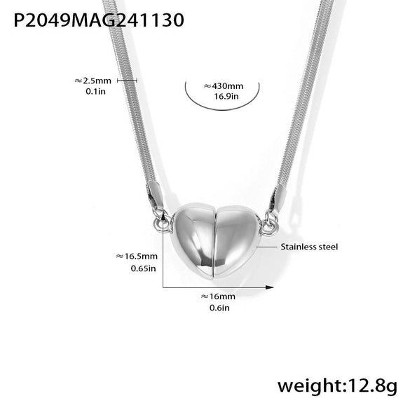 Wholesale 316L Stainless Steel Geometric Light Luxury Detachable Pendant Clavicle Necklace For Women With Electroplating