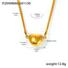 Wholesale 316L Stainless Steel Geometric Light Luxury Detachable Pendant Clavicle Necklace For Women With Electroplating