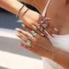 Wholesale Stainless Steel Geometric Line Jewelry Sets With Pvd Furnace Vacuum Real Gold Plating For Unisex