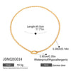 Wholesale Stainless Steel Geometric Loose Necklace For Women With Electroplating Design