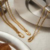 Wholesale Stainless Steel Geometric Loose Necklace For Women With Electroplating Design
