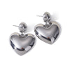 Wholesale Stainless Steel Geometric Love Ball Earrings Jewelry For Women With Electroplating