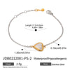 Wholesale Stainless Steel Geometric Love Bracelet With Gold And Silver Color Matching And Electroplating Treatment For Women