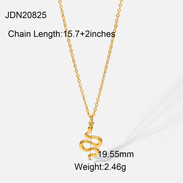 Wholesale Stainless Steel Geometric Love Peach Heart Necklace For Women With Electroplating Treatment