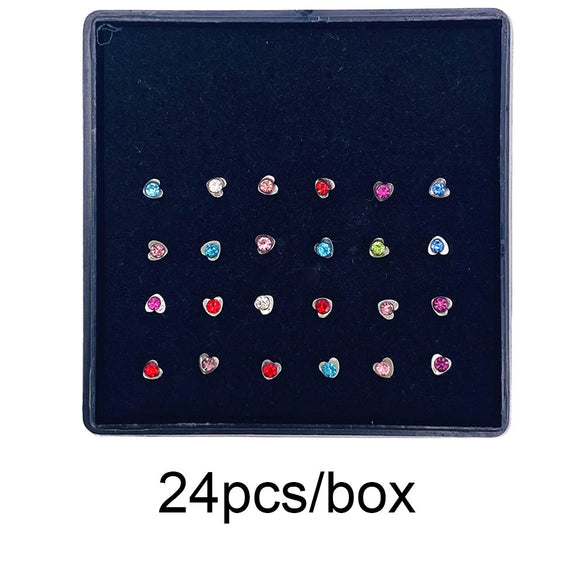 Wholesale Stainless Steel Geometric Ltype Nose Ring Set With Diamonds Puncture Jewelry Unisex