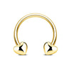 Wholesale Stainless Steel Geometric Minimalist Electroplated Cring Puncture Nasal Ring And Ear Bone Nail