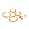 Wholesale Stainless Steel Geometric Minimalist Electroplated Women's Earrings
