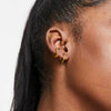 Wholesale Stainless Steel Geometric Minimalist Electroplated Women's Earrings