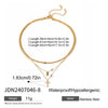 Wholesale Stainless Steel Geometric Multi Layer Clavicle Necklace With Electroplating Titanium Steel Jewelry For Women