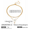 Wholesale Stainless Steel Geometric Multi Layer Clavicle Necklace With Electroplating Titanium Steel Jewelry For Women