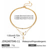 Wholesale Stainless Steel Geometric Multi Layer Clavicle Necklace With Electroplating Titanium Steel Jewelry For Women