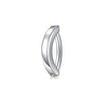 Wholesale Stainless Steel Geometric Navel Ring With Butterfly Zircon And Electroplating Treatment