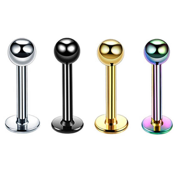 Wholesale Stainless Steel Geometric Nose Ring And Eyebrow Nail Piercing Jewelry Set Electroplated Unisex