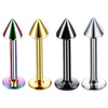 Wholesale Stainless Steel Geometric Nose Ring And Eyebrow Nail Piercing Jewelry Set Electroplated Unisex