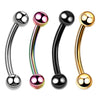 Wholesale Stainless Steel Geometric Nose Ring And Eyebrow Nail Piercing Jewelry Set Electroplated Unisex