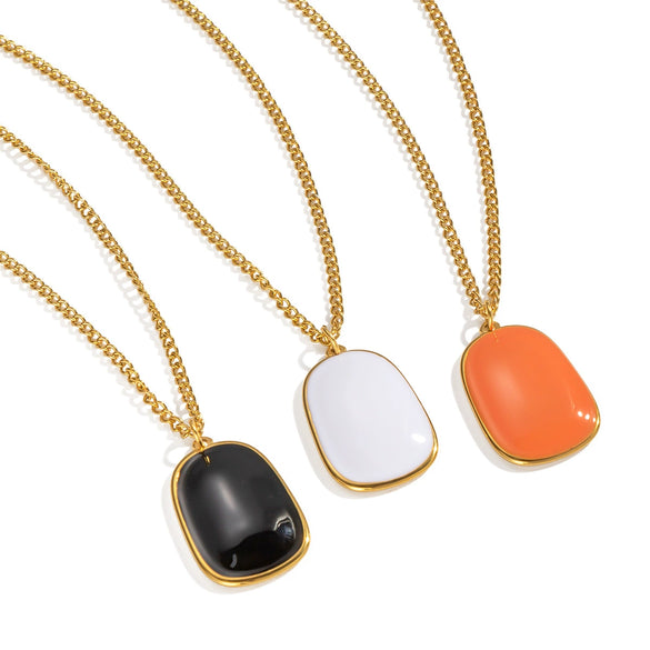 Wholesale Stainless Steel Geometric Oil Drop Bohemian Dopamine Jewelry Accessories For Women With Electroplating Design