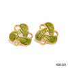 Wholesale Stainless Steel Geometric Oil Drop Earrings With Electroplating Fashion Simple Elegant For Women