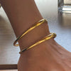 Wholesale Stainless Steel Geometric Open Bracelet With Electroplating For Women