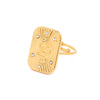 Wholesale Stainless Steel Geometric Open Ring Electroplated Light Luxury High End Accessory