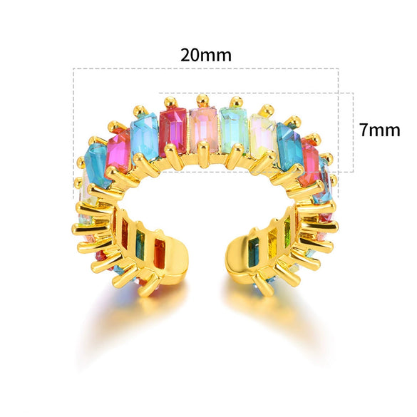 Wholesale Stainless Steel Geometric Open Ring Jewelry Electroplated Light Luxury Niche Unisex