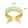 Wholesale Stainless Steel Geometric Open Ring Jewelry Electroplated Light Luxury Niche Unisex