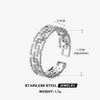 Wholesale Stainless Steel Geometric Opening Adjustable Ring For Women With 18K Gold Plated Electroplating