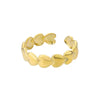 Wholesale Stainless Steel Geometric Opening Ring For Unisex With 18K Gold Plated Electroplating