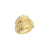 Wholesale Stainless Steel Geometric Opening Ring For Unisex With 18K Gold Plated Electroplating