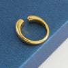 Wholesale 316L Stainless Steel Geometric Opening Ring Jewelry For Women With Electroplating Process