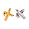 Wholesale Stainless Steel Geometric Opening Ring With Electroplating French Light Luxury Fashion For Women