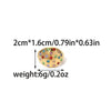 Wholesale Stainless Steel Geometric Oval Bubble Opening Exaggerated Retro Zircon Dome Ring For Women With Electroplating
