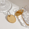 Wholesale Stainless Steel Geometric Oval Earrings With Electroplating And Gold And Silver Color Matching