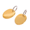 Wholesale Stainless Steel Geometric Oval Pendant Earrings With Gold And Silver Color Matching And Electroplating Treatment For Women