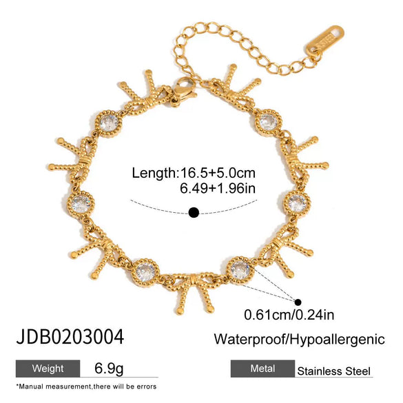 Wholesale Stainless Steel Geometric Pattern Electroplated Light Luxury High End Women's Bracelet