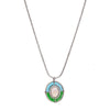 Wholesale Stainless Steel Geometric Pattern Electroplated Shell Pendant Clavicle Necklace For Women