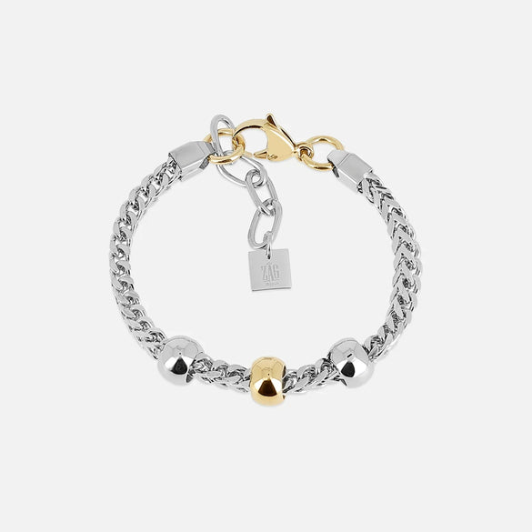 Wholesale Stainless Steel Geometric Pattern Electroplated Unisex Simple Style Square Pendant Bracelet