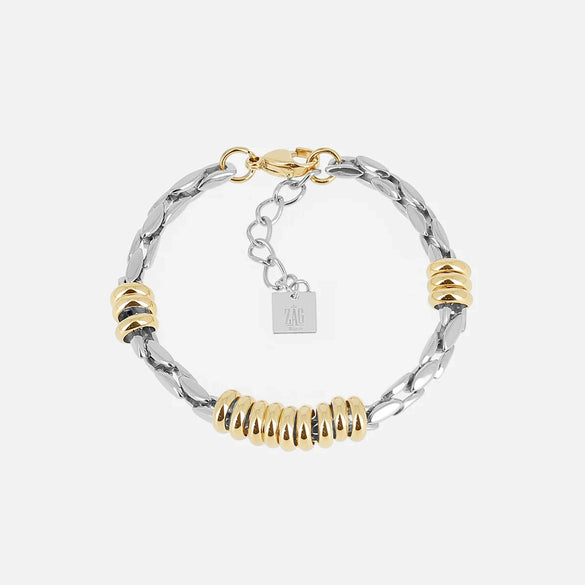 Wholesale Stainless Steel Geometric Pattern Electroplated Unisex Simple Style Square Pendant Bracelet