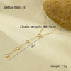 Wholesale Stainless Steel Geometric Pattern Electroplated Women's Fashion Retro Necklace Jewelry