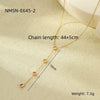 Wholesale Stainless Steel Geometric Pattern Electroplated Women's Fashion Retro Necklace Jewelry