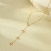 Wholesale Stainless Steel Geometric Pattern Electroplated Women's Fashion Retro Necklace Jewelry