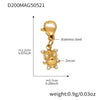 Wholesale Stainless Steel Geometric Pattern Electroplated Women's Pendant Bracelet