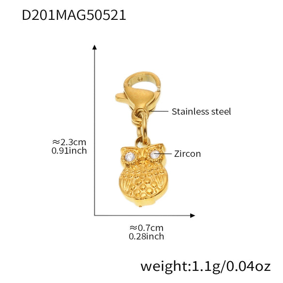 Wholesale Stainless Steel Geometric Pattern Electroplated Women's Pendant Bracelet